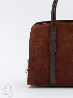 Сумка женская кожаная 8007-1S coffee Velina Fabbiano-Safenta