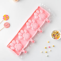 Форма для мороженого Лапки, силикон, 26?14 см, 4 ячейки (8.5?8.5 см), МИКС - Simaland фото 8