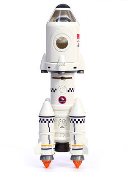 УЦЕНКА Игровой набор 5в1 Ракета, свет, звук, дым, с проектором и фигурками