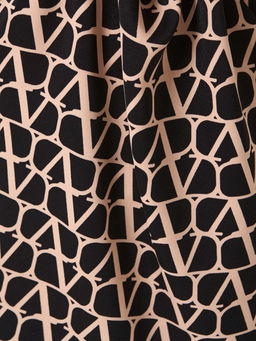 Блузка 0087-29 черный муар