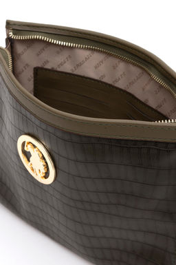 Женская сумка через плечо светло-хаки Неожиданная скидка в корзине