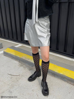 Цена за 2 пары. Носки Удлиненные CONTE Гольфы женские DIAMOND nero