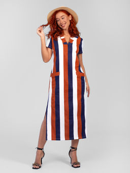 Платье женское кулирка "КЕЛЛИ" МЕДЬ