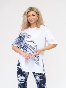 909 Костюм "белый/черный"