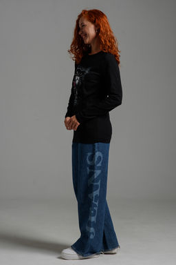 8541 Футболка с длинным рукавом женская