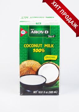 Кокосовое молоко 60%, 500 мл (Tetra Pak)(жирность 17-19%)