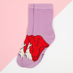 Цена за 2 шт. Носки детские для девочки «Русалочка Ариэль», Принцессы, DISNEY, 16-18 см, фиолетовые