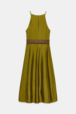 VESTIDO MIDI CINTUR?N / Khaki - Zara фото 10