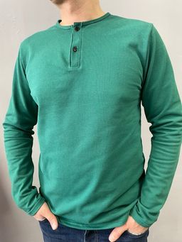 100% ХЛОПОК ПИКЕ Лонгслив мужской - Knitka wear фото 10