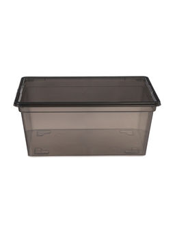Ящик пластиковый для хранения, с крышкой, объём  16 л, прозрачно-чёрный - Соломон фото 4