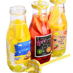 27817 Бутылочка для смузи 0,4 л с трубочкой LR (х24) цвет в ассортименте - Loraine фото 3