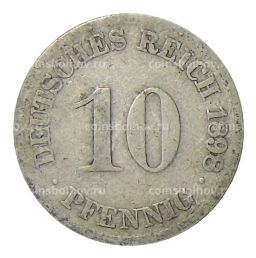 10 пфеннигов 1898 года J Германия