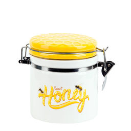 Банка для сыпучих продуктов (клипс) Honey 14,5*10*12см. v=480мл. (подарочная упаковка)