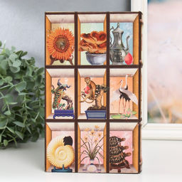 Шкатулка книга - сейф «Предметы интерьера», дерево, искусственная кожа, 21×13×5 см