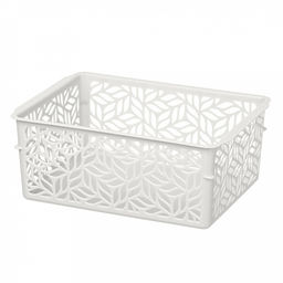 Корзина пластмассовая для хранения "Linden" 2л, 23х16х7см, универсальная, полипропилен, светло-серый (Россия)