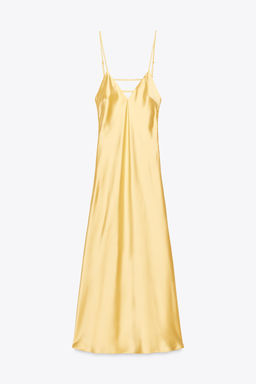 SATIN MIDI DRESS - Zara фото 31