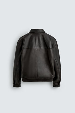 AARON LEVINE X ZARA LEATHER BOMBER JACKET  фото 6