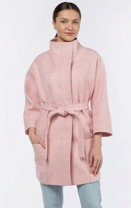 01-11085 Пальто женское демисезонное (пояс)