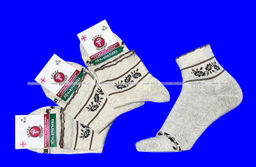 Цена за 10 пар. Линия здоровья носки женские ЛЕН с КРАПИВОЙ со слабой резинкой "ЦВЕТОЧКИ"