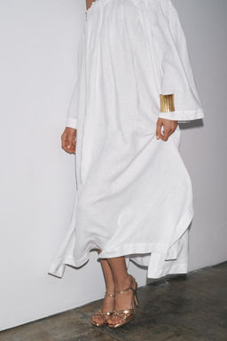 100% LINEN DRESS ZW COLLECTION - Zara фото 11