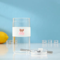 Стакан с крышкой и трубочкой «Фрутис», 410 мл, стекло, МИКС