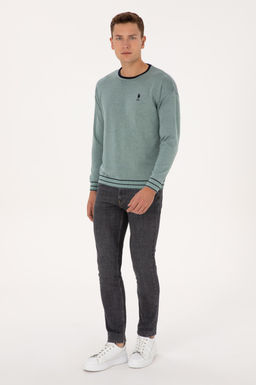 Erkek Comfort Fit Yaka Detayl_ Mint Kazak - U.s. polo assn фото 11