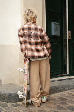 BALLOON JEANS WITH SEAM DETAILS - Zara фото 5