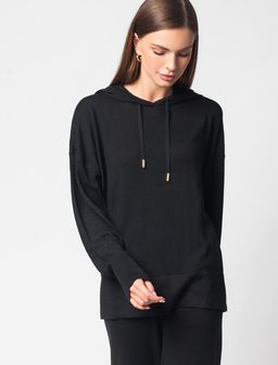 VILATTE / Худи тонкой вязки из пряжи с шерстью мериноса