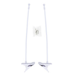 UFP-M02C-450 WHITE POLYBAG SET2 Подставка для светильника ULI-P, на прищепке, длина трубки 450мм, набор из 2шт. Белая. ТM ФитоЛето