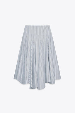 STRIPED MIDI SKIRT - Zara фото 6
