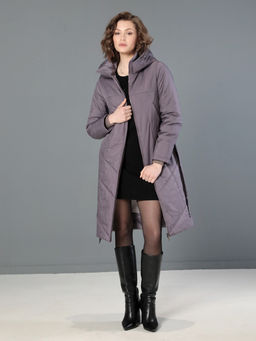 Пальто дем. серо-сиреневый - Dizzyway фото 2