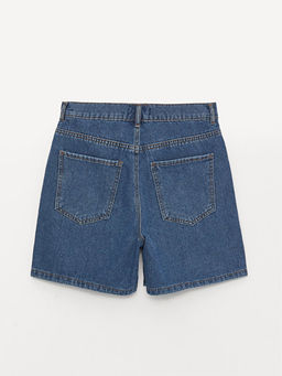 Y?ksek Bel Bermuda Fit Kad?n Jean ?ort - Waikiki фото 2