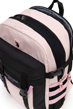 Розовая школьная сумка для девочки - U.s. polo assn фото 5