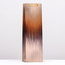 Пакет под бутылку Aventurine, бронзовый, 12 x 40 x 10 см