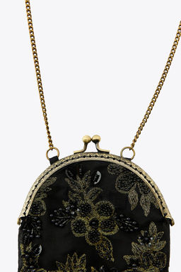 EMBROIDERED FLORAL BEADED BAG - Zara фото 5