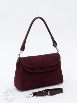 Сумка женская кожаная 0037VG wine purple Vitelli Grassi