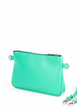 Сумка Модель №1025 | кожзам | гладкий | зеленый | М102-6 | 33991