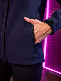 Женская мембранная куртка виндстоппер на флисе Azimuth Сияние 124/23983_709 Темно-Синий  фото 17