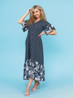 868 Платье "Серый"