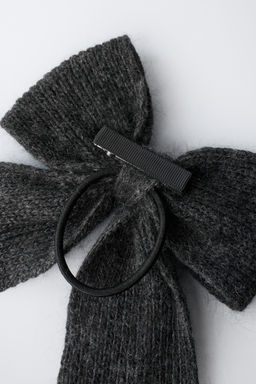 ELASTIC HAIR TIE WITH RHINESTONE BOW CLIP - Zara фото 3