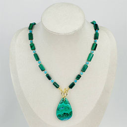 Колье из Малахита и Бирюзы