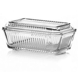 Tereyaglik/ Frigo Масленка стеклянная 16,8х10х7см, цветная коробка, Pasabahce (Турция)
