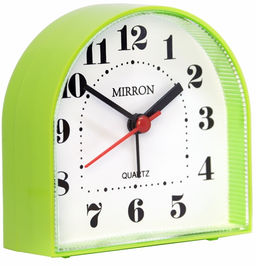 Будильник Mirron кварцевый зеленый 3010green
