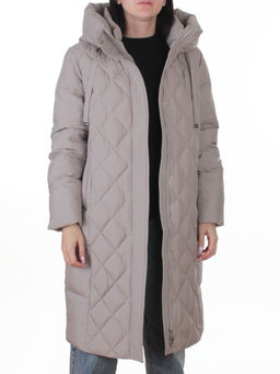 8353 GRAY Пальто зимнее женское (200 гр. холлофайбер)