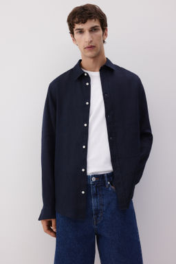 Camisa de lino Regular Fit - H&m фото 4