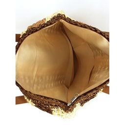 Сумка пляжная текстиль SNX-037, 1отд, беж/коричн 265628 - Adelia фото 3