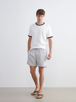 K?sa Boy Bask?l? Erkek Deniz ?ortu