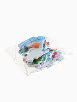 Макси-пазлы, новогодний набор игрушек, 10 деталей, с резиновой уточкой для купания