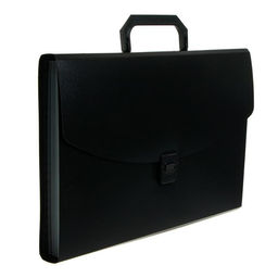 Папка-портфель А4 Calligrata, 6 отделений, 700 мкм, до 300 листов, чёрная