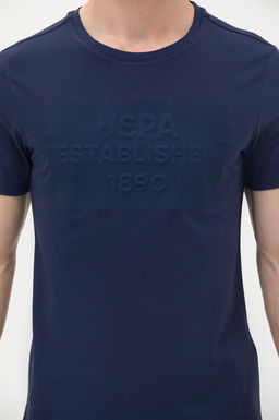 U. S. Polo Assn Мужская темно-синяя футболка с круглым вырезом - U.s. polo assn фото 7